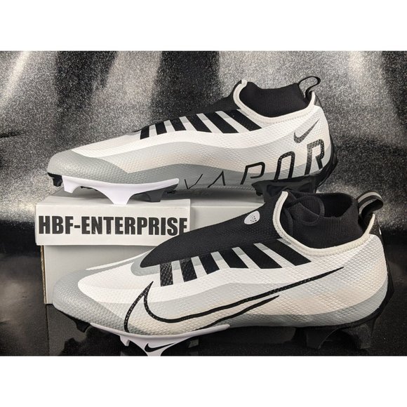 Nike Vapor Edge 360 Pro White Platinum Black Football  Men’s Size 15 NEW